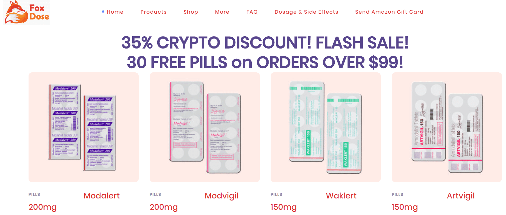 Ordering Drugs at FoxDose with BTC