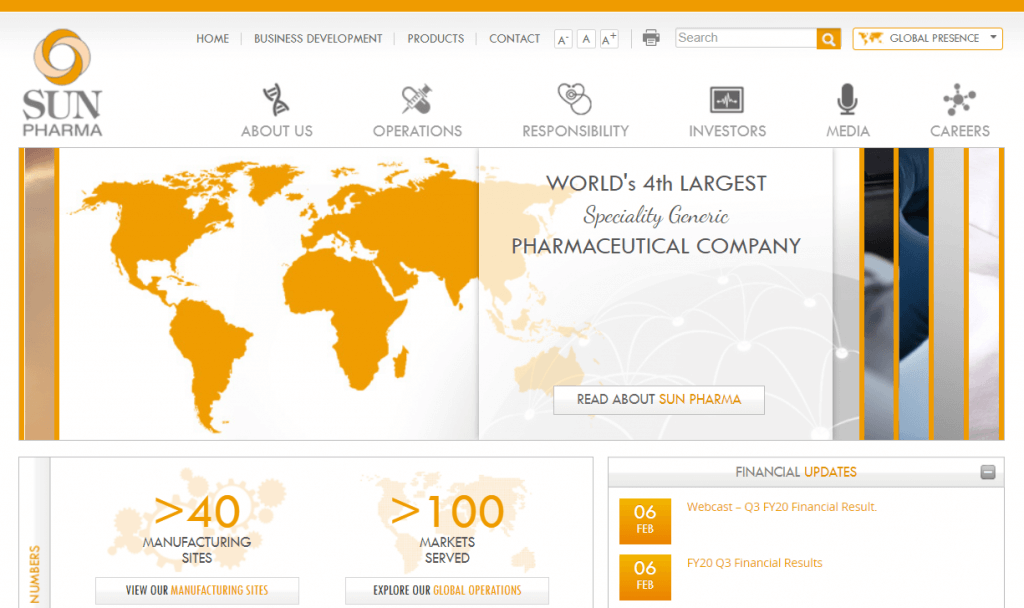 Sun Pharma Site