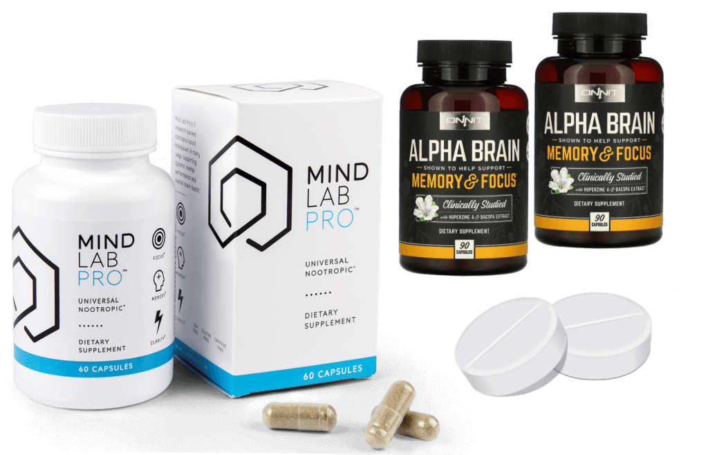 Mind Lab Pro, Modafinil, Alpha Brain