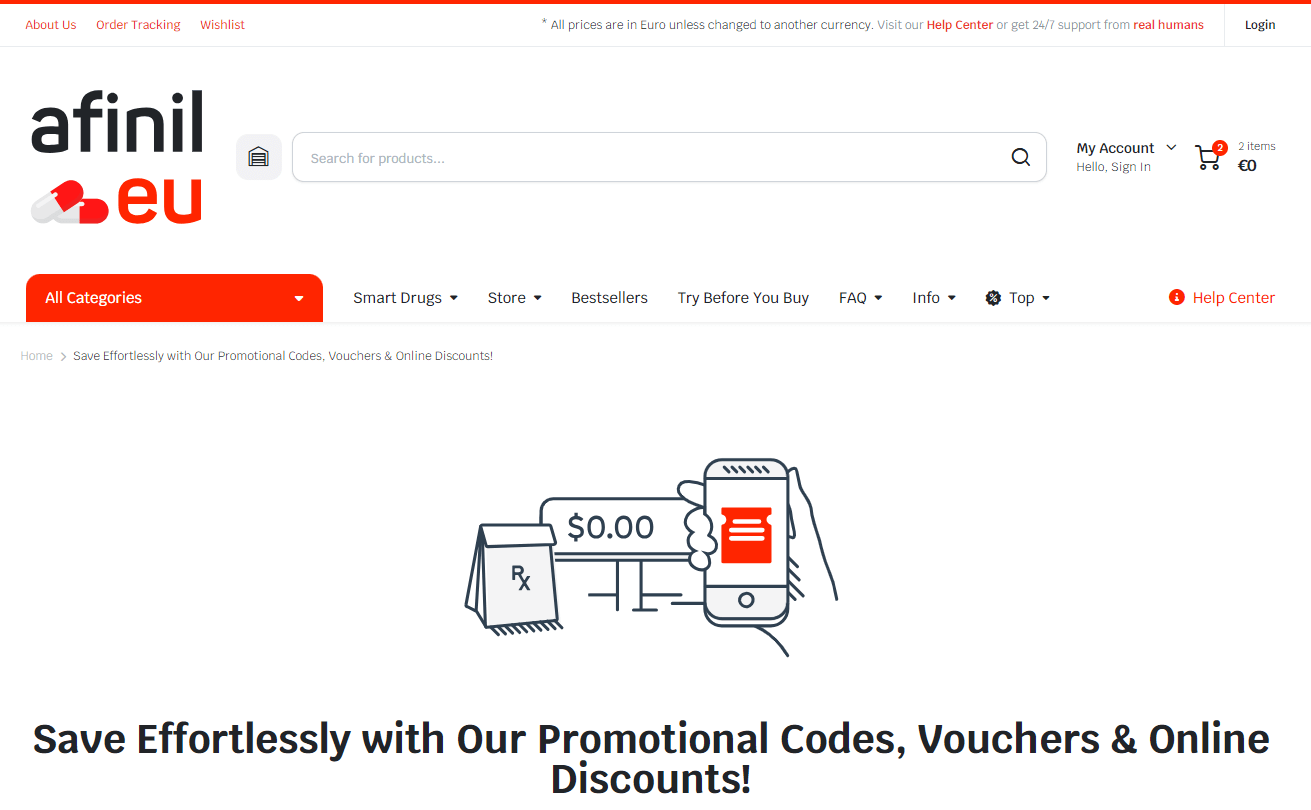 AfinilEU Discount Page