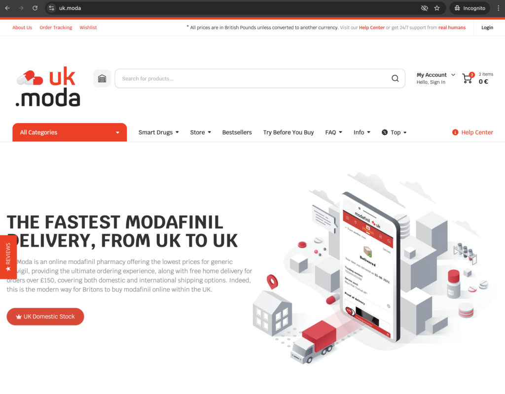 UK.Moda Modafinil Online Pharmacy Great Britain