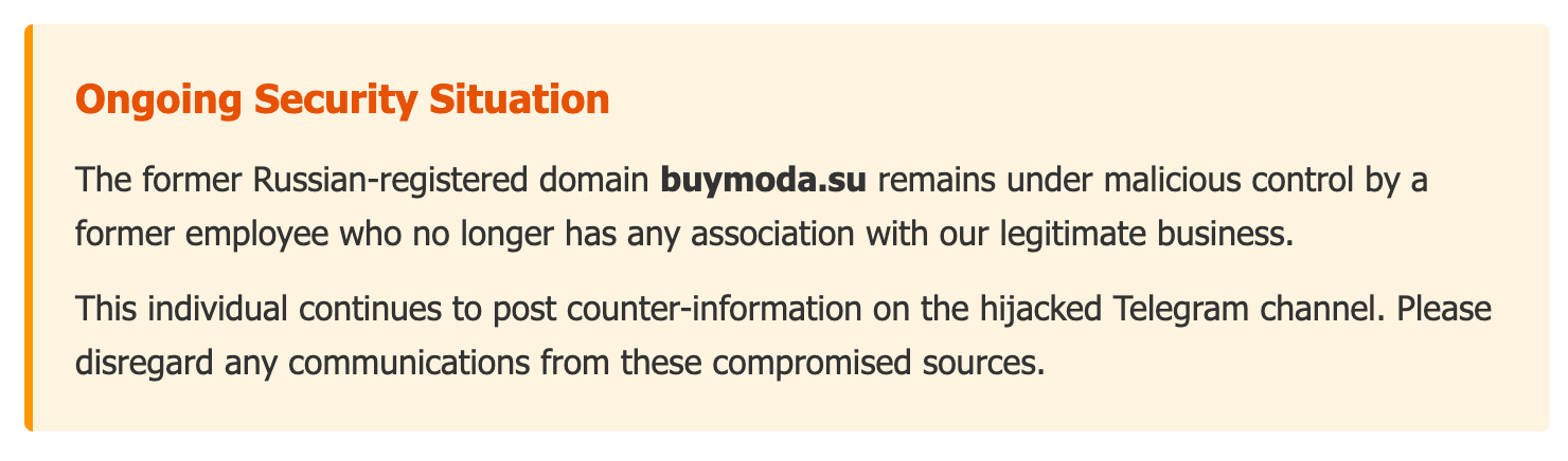 BuyModa Current Business Status