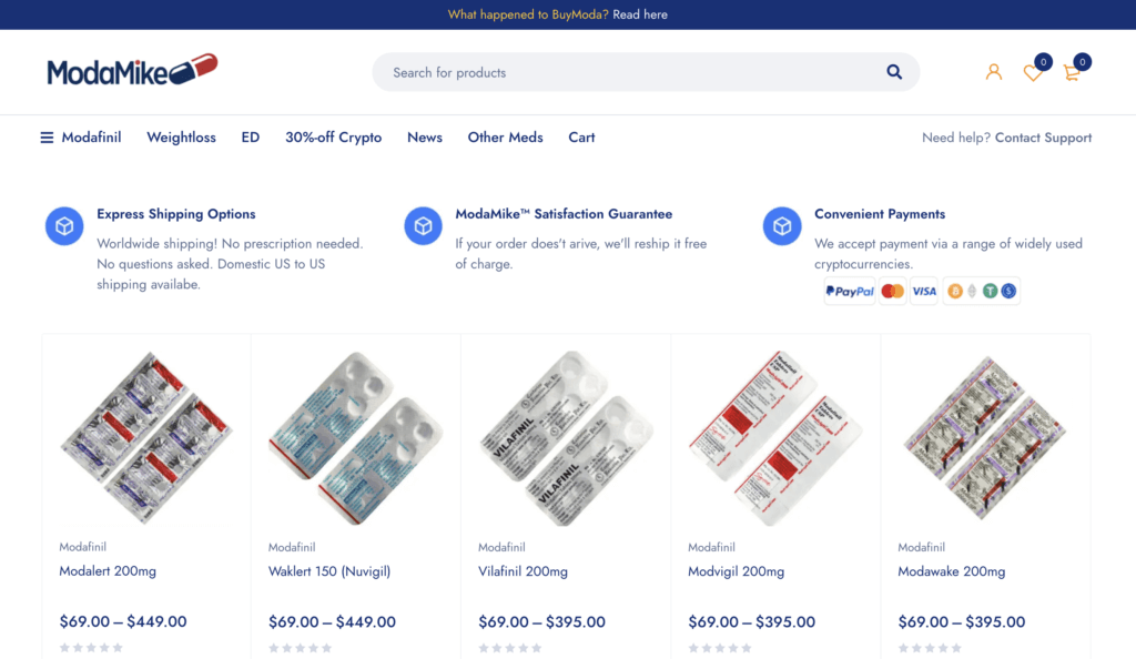 ModaMike Pharmacy - Modafinil.org ModaMike Pharmacy