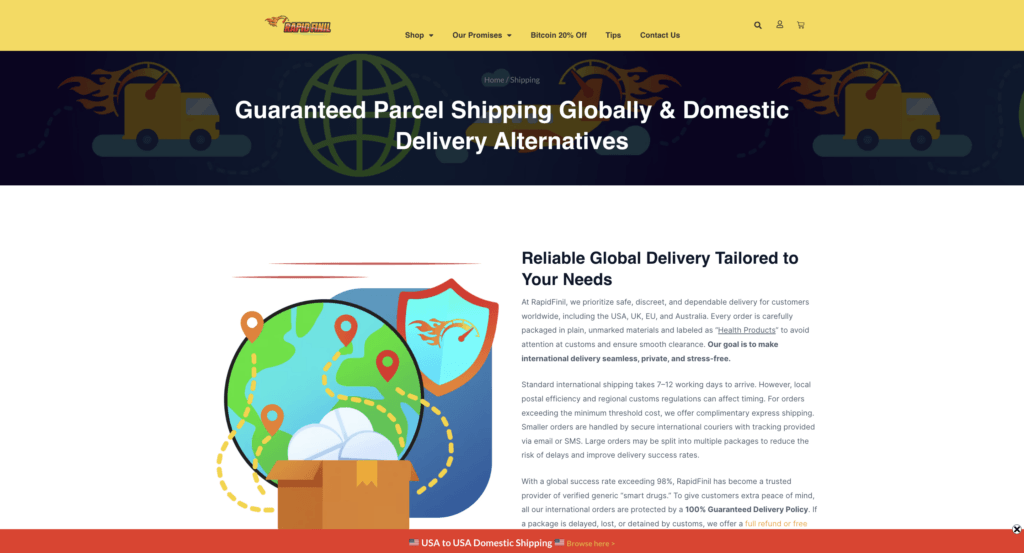 RapidFinil Delivery Page - Modafinil.org RapidFinil Delivery Page