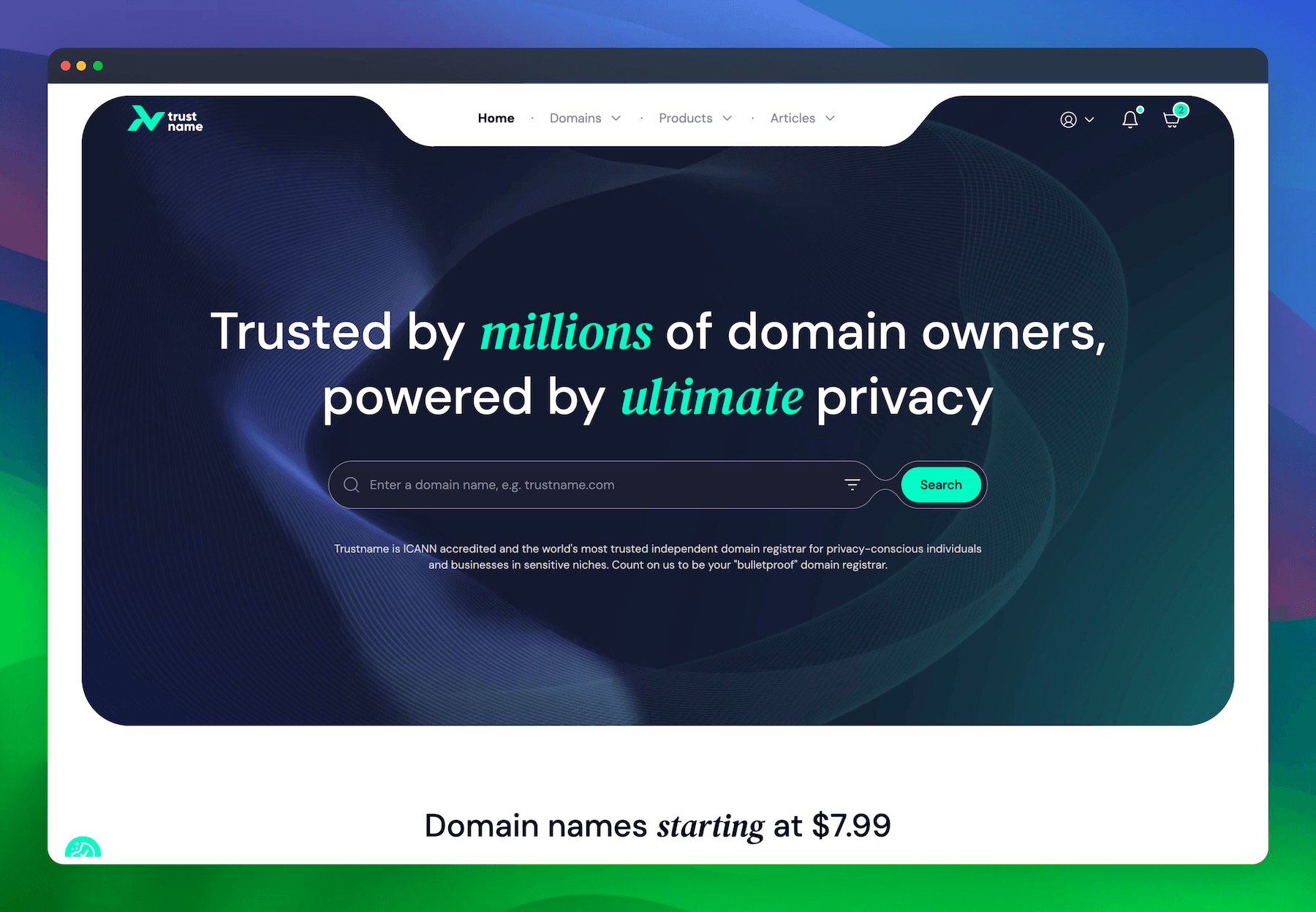 Trustname Bulletproof Domain Registrar